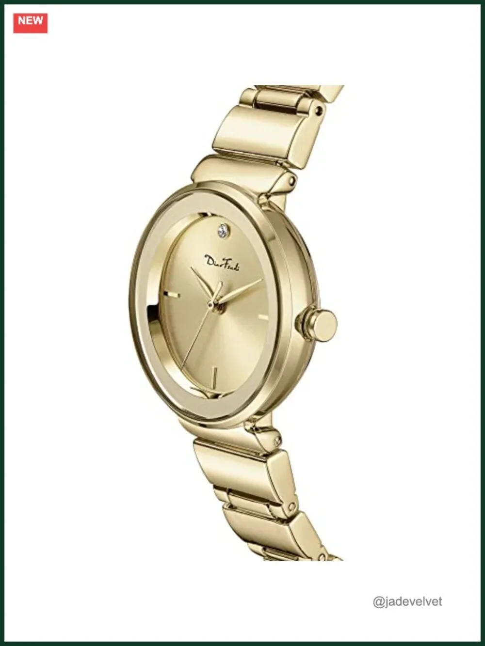 Diaofendi Luxury Quartz Wrist Watch for Women Stainless Steel Bracelet Water